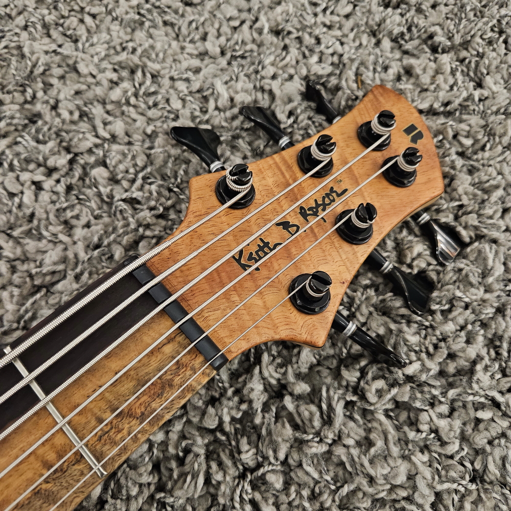 Roscoe Bass Guitar SKB STD Plus 6 String koa Free Shipping - Image 4