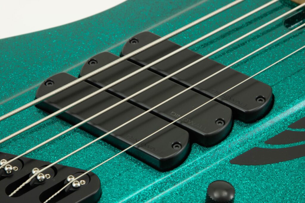 pups electronics D-Roc-5-String-Metalflake-Aquamarine-Pickups-Shot-2200x1467